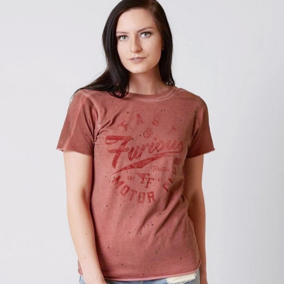 Affliction fast furious grunge pink graphic tee - Picture 8 of 8